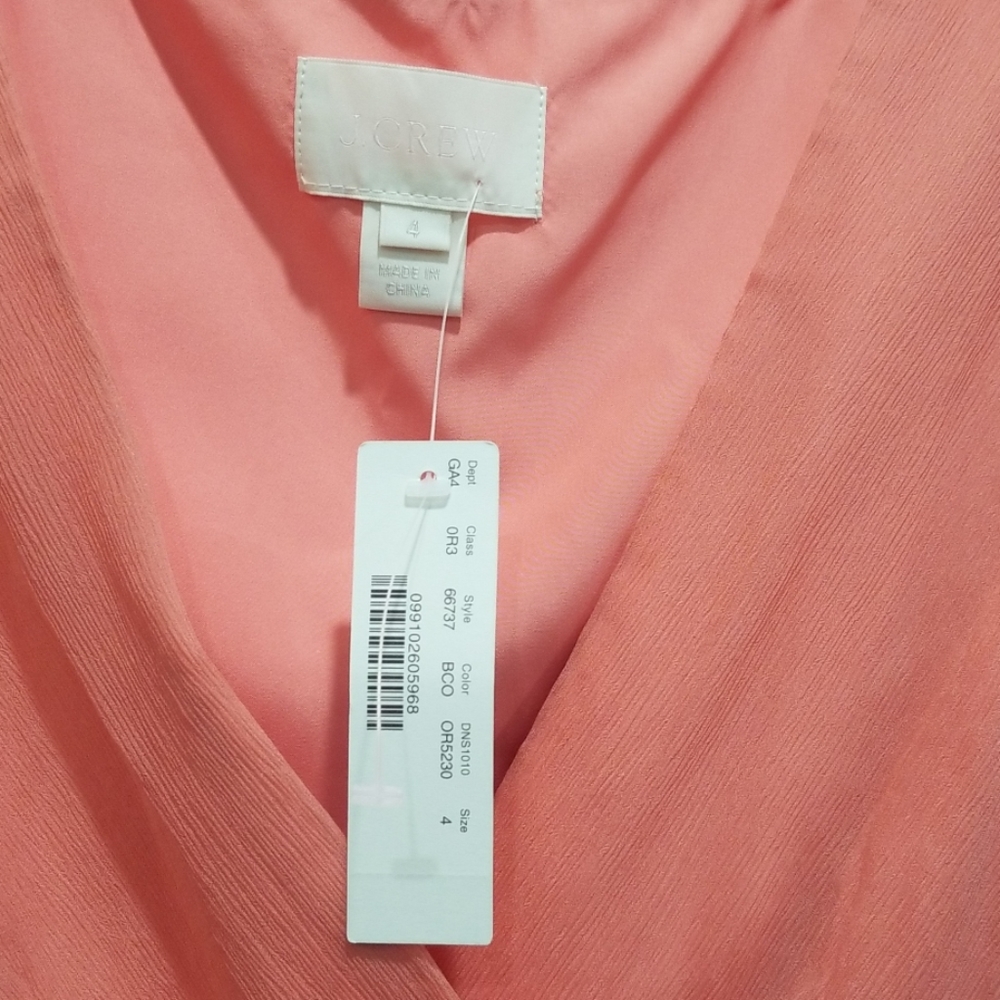 J Crew MIRABELLE DRESS IN SILK CHIFFON - Picture 2 of 3